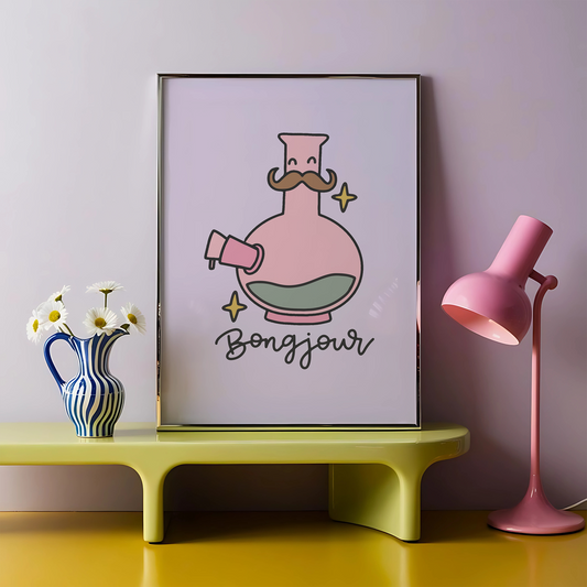Bongjour Unframed Art Print