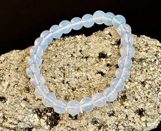 Opalite Healing Bracelet – Spiritual Energy & Inner Peace (8mm Beads, Small to Medium Wrists)