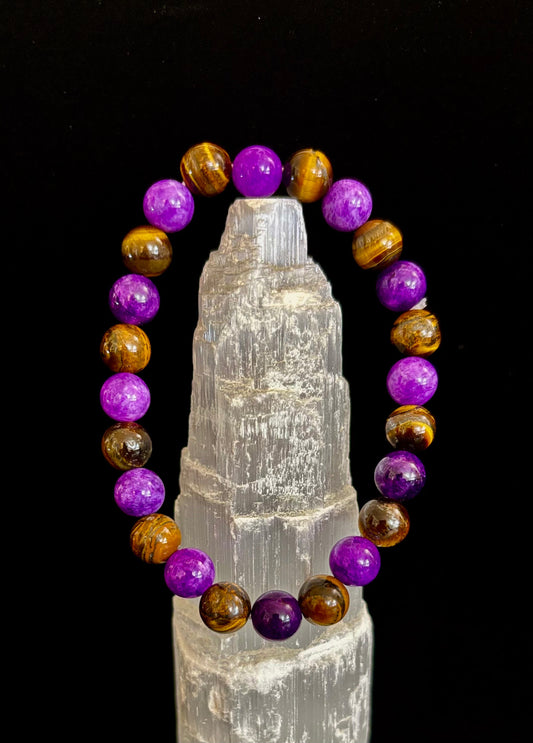 Amethyst & Tiger’s Eye Protection & Focus Bracelet