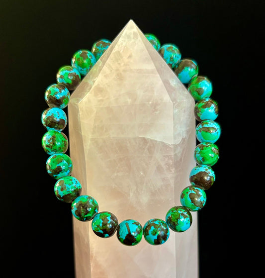 Bohemian Beach Vibes Anti-Anxiety Bracelet – 8mm Calming Beads for Medium Wrists 🌴💆♀️🌊