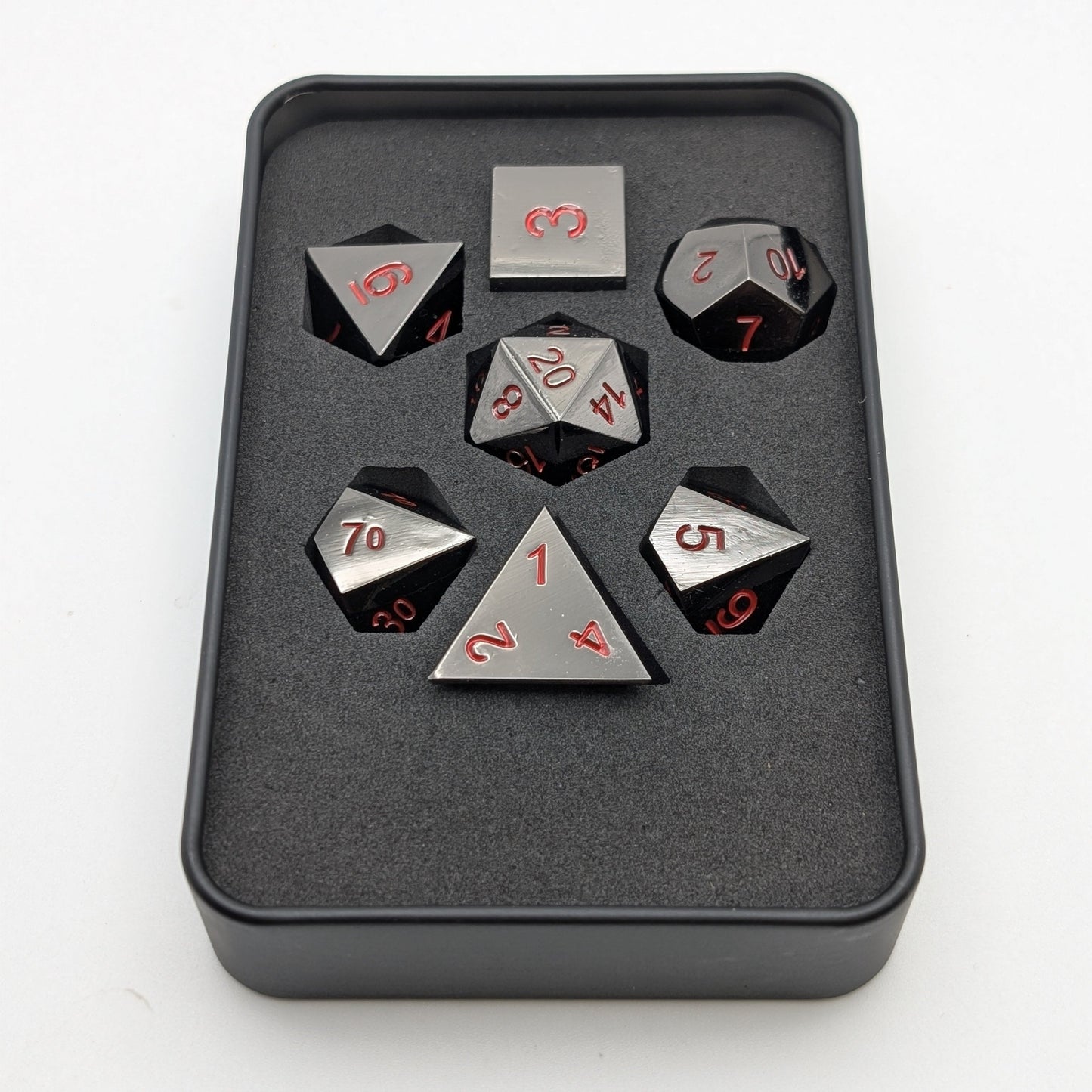 Ancient Passions - 7 Piece DnD Dice Set | Metal RPG Gaming Dice