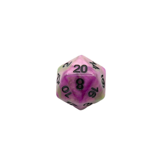Poison Petals - 7 Piece DnD Dice Set | Acrylic RPG Gaming Dice