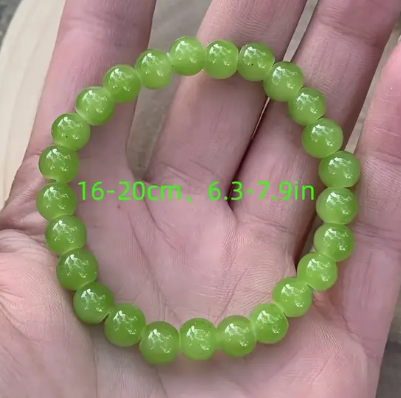 Vibrant Retro Neon Green Energy Bracelet – Attract Luck & Positivity