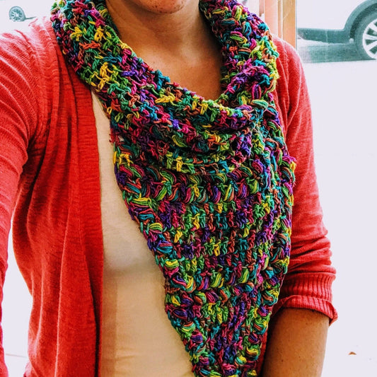 Rainbow Meadows Cowl Crochet Kit