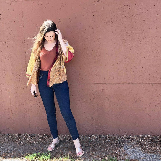 Colorful Sari Scrap Bundle – Handpicked Fabric Pieces for Crafting, Mending & Journaling