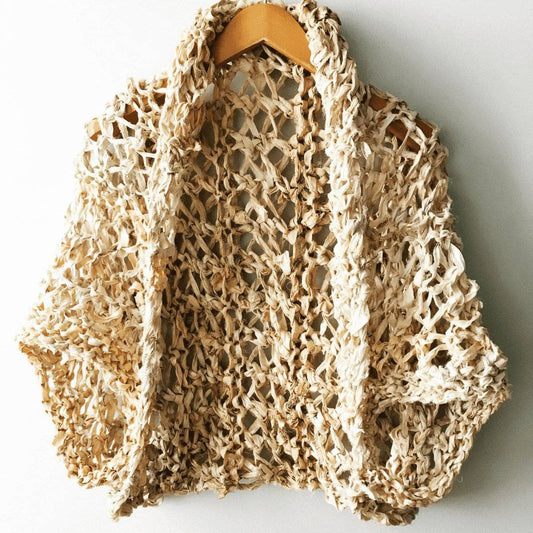 Silk Garter + Lace Summer Cocoon Coat Knit Kit