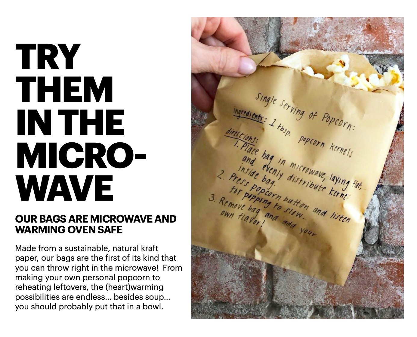 Biodegradable Earth Friendly Paper Sandwich & Snack Bag