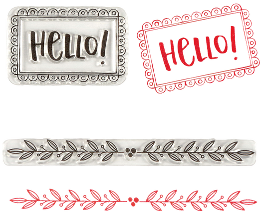 Borders, Frames & Icons Clear Stamp Set