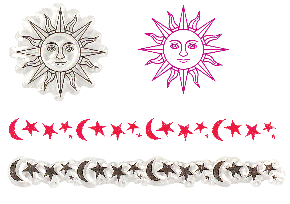 Celestial Clear Silicone Stamp Set
