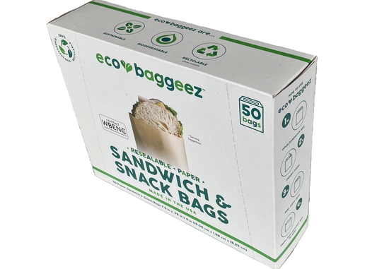 Biodegradable Earth Friendly Paper Sandwich & Snack Bag