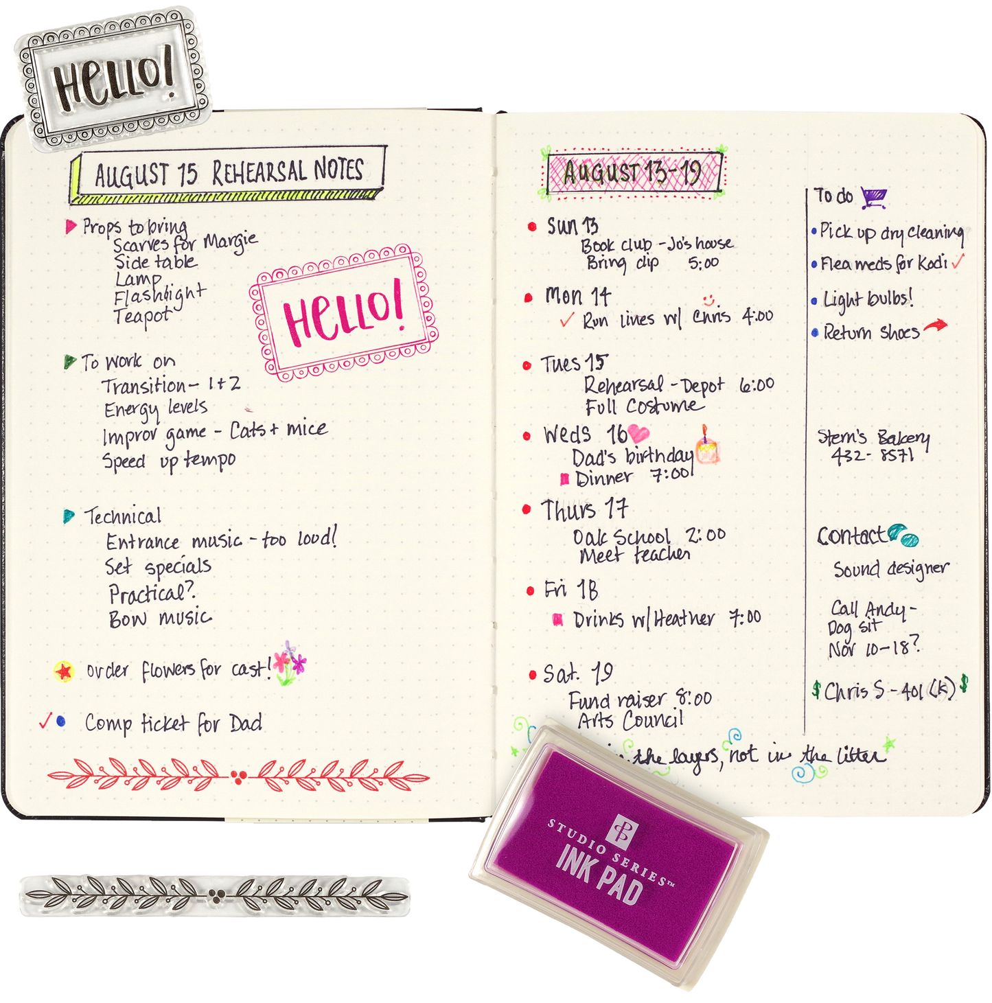 Borders, Frames & Icons Clear Stamp Set