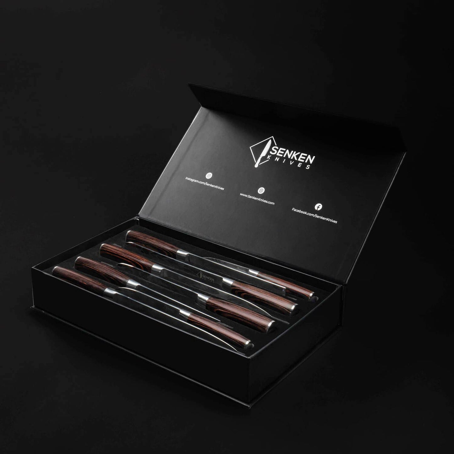 8-Piece Japanese Kitchen Knife Set with Damascus Pattern