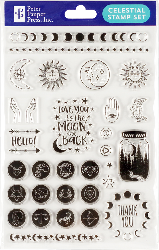 Celestial Clear Silicone Stamp Set