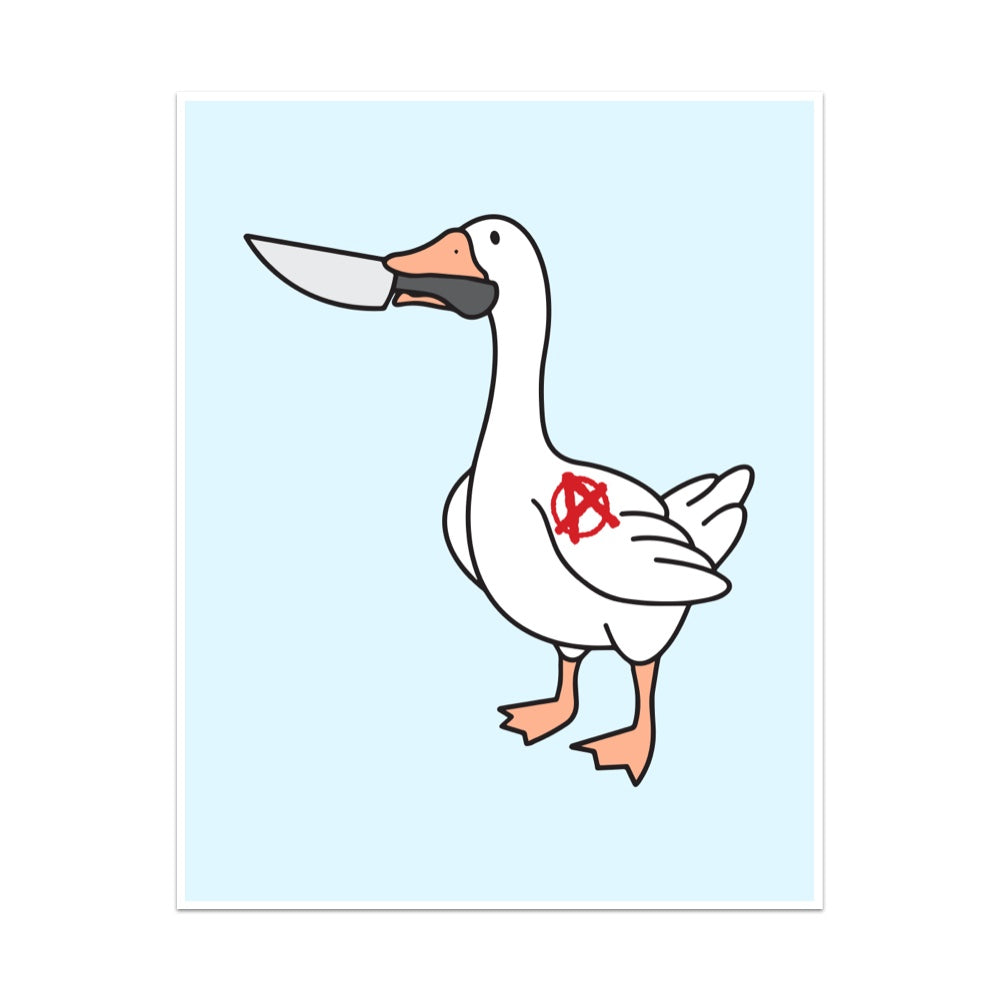 Angry Goose Unframed Art Print