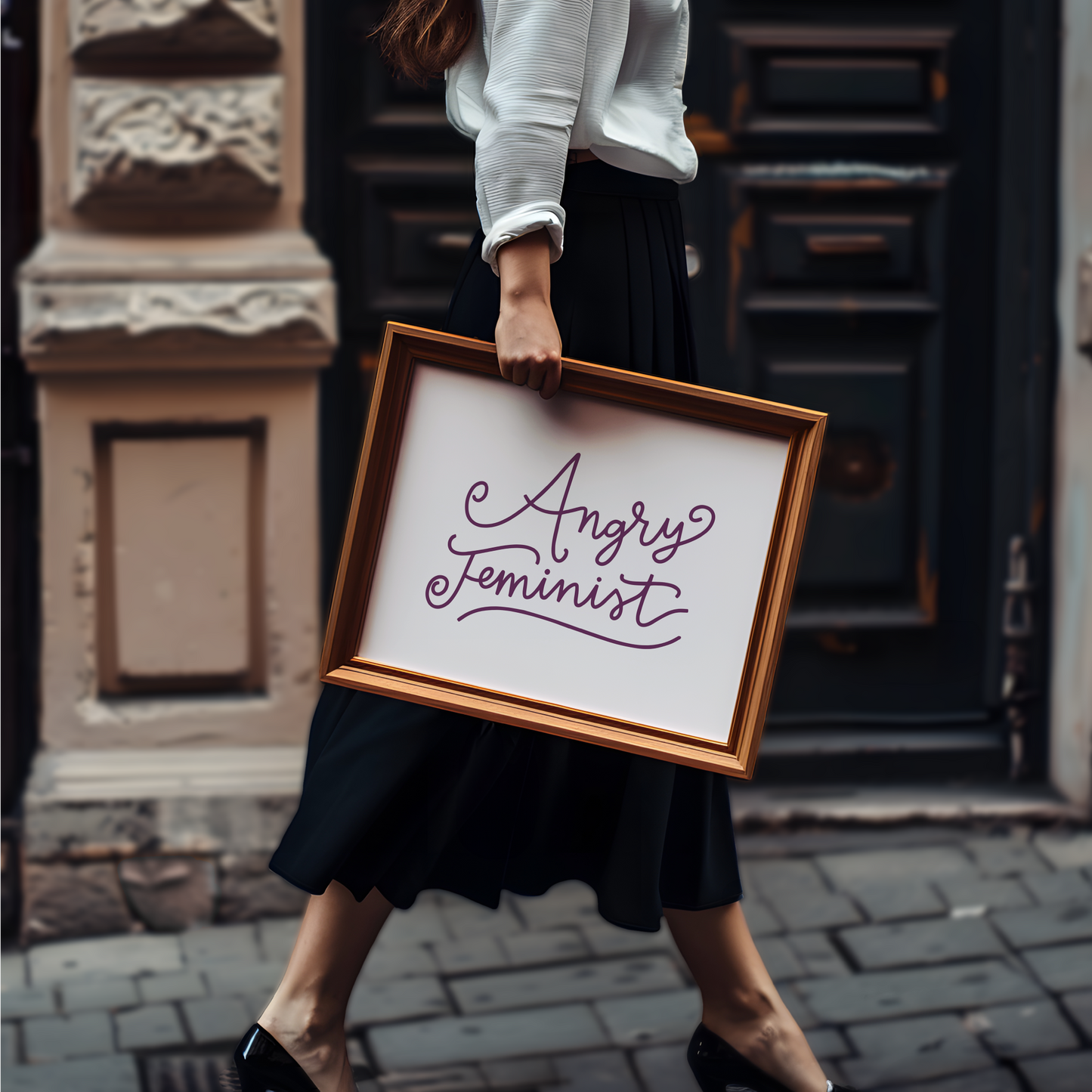 Angry Feminist Unframed Art Print