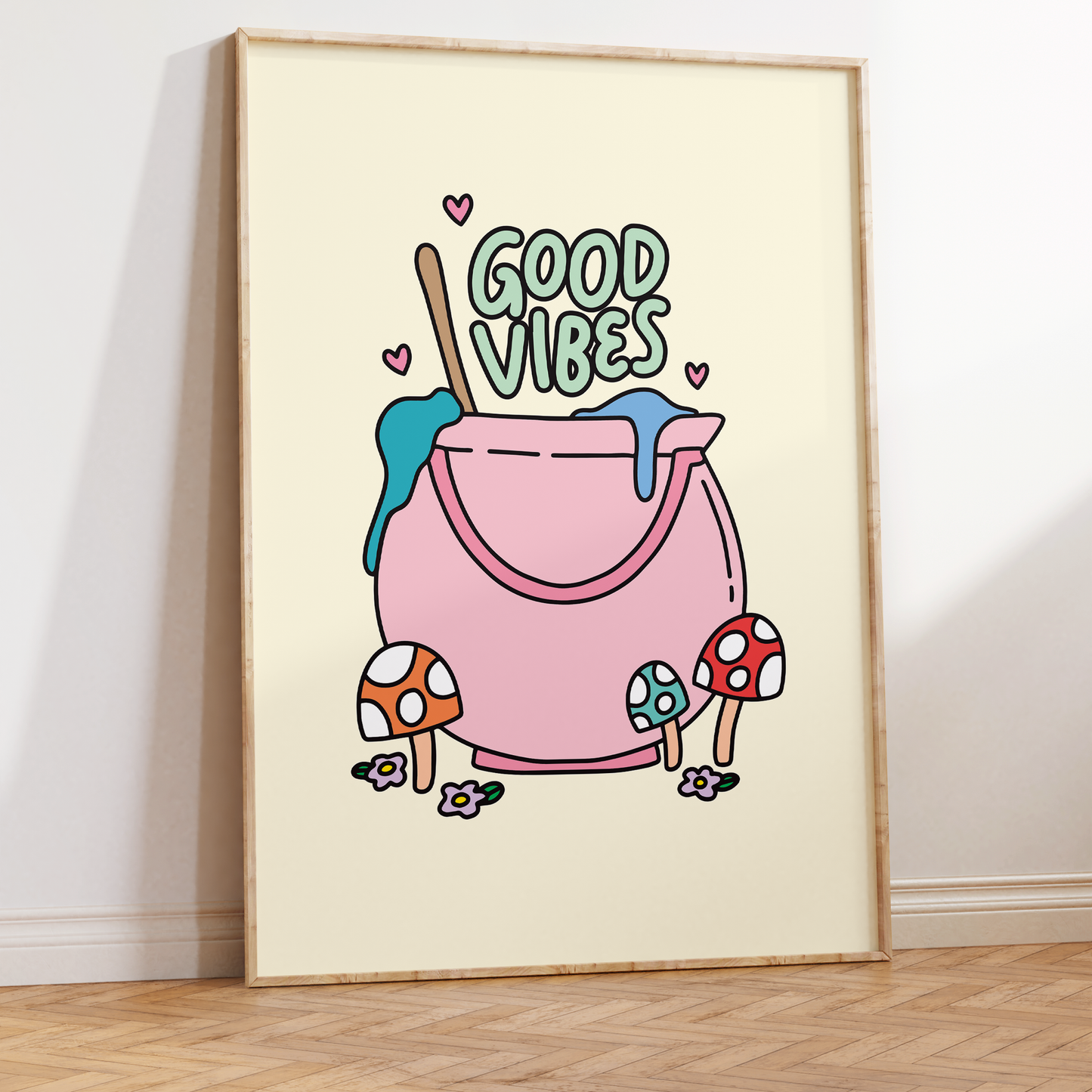 Good Vibes Unframed Art Print