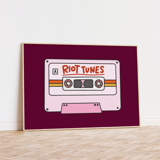Riot Tunes Unframed Art Print