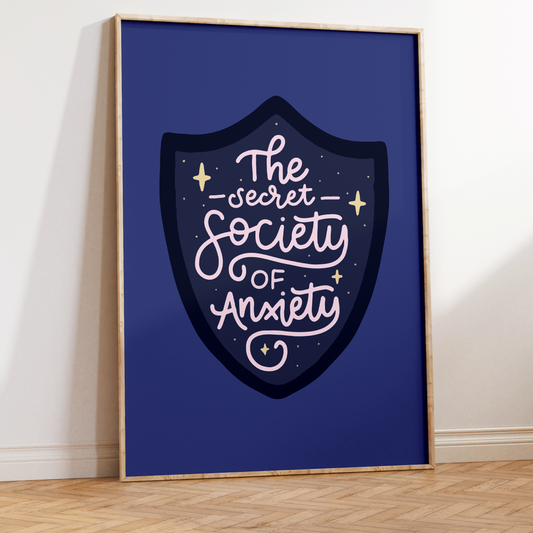 The Secret Society of Anxiety Unframed Art Print