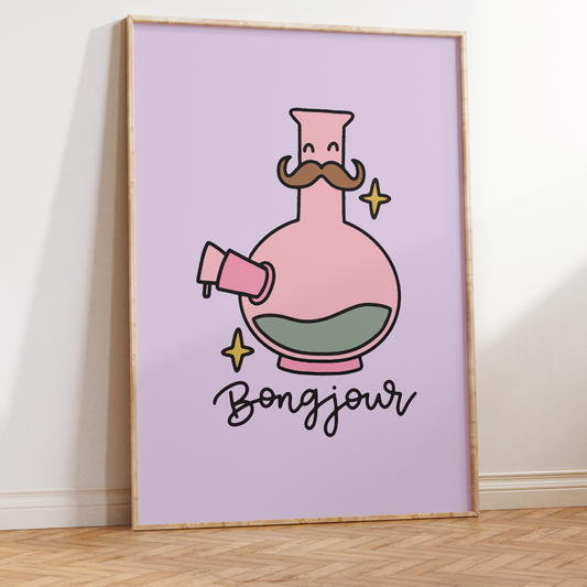 Bongjour Unframed Art Print