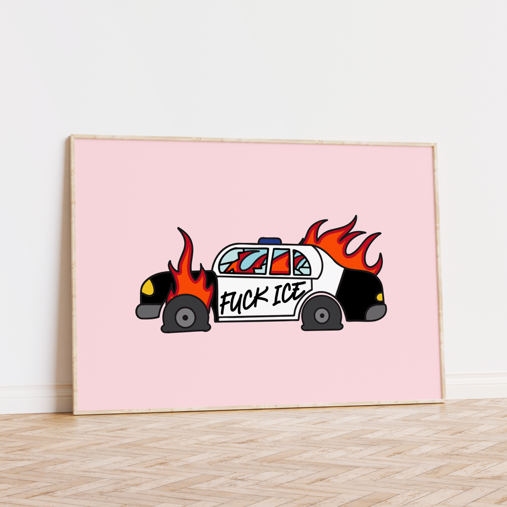 Fuck Ice Unframed Art Print