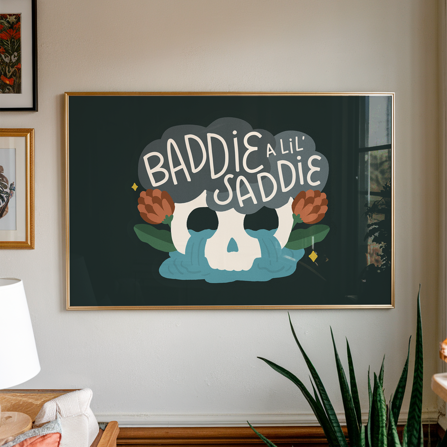 Baddie a Lil' Saddie Unframed Art Print