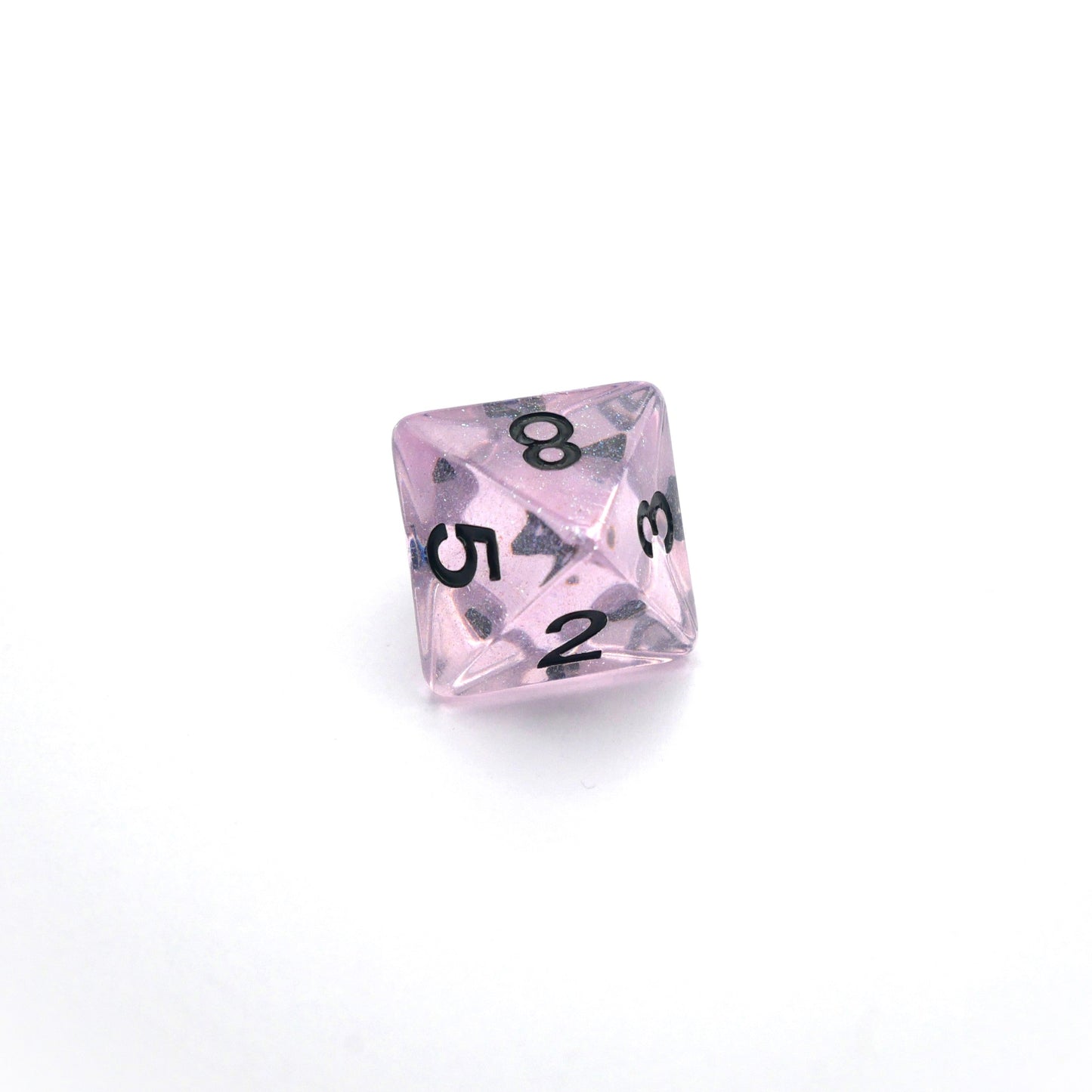 Frozen Blossom - 7 Piece DnD Dice Set | Acrylic RPG Gaming Dice