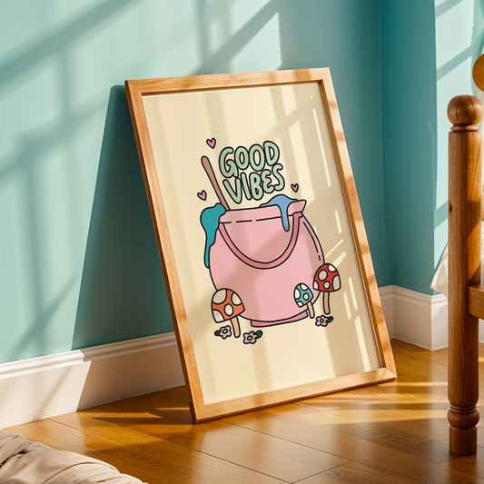 Good Vibes Unframed Art Print