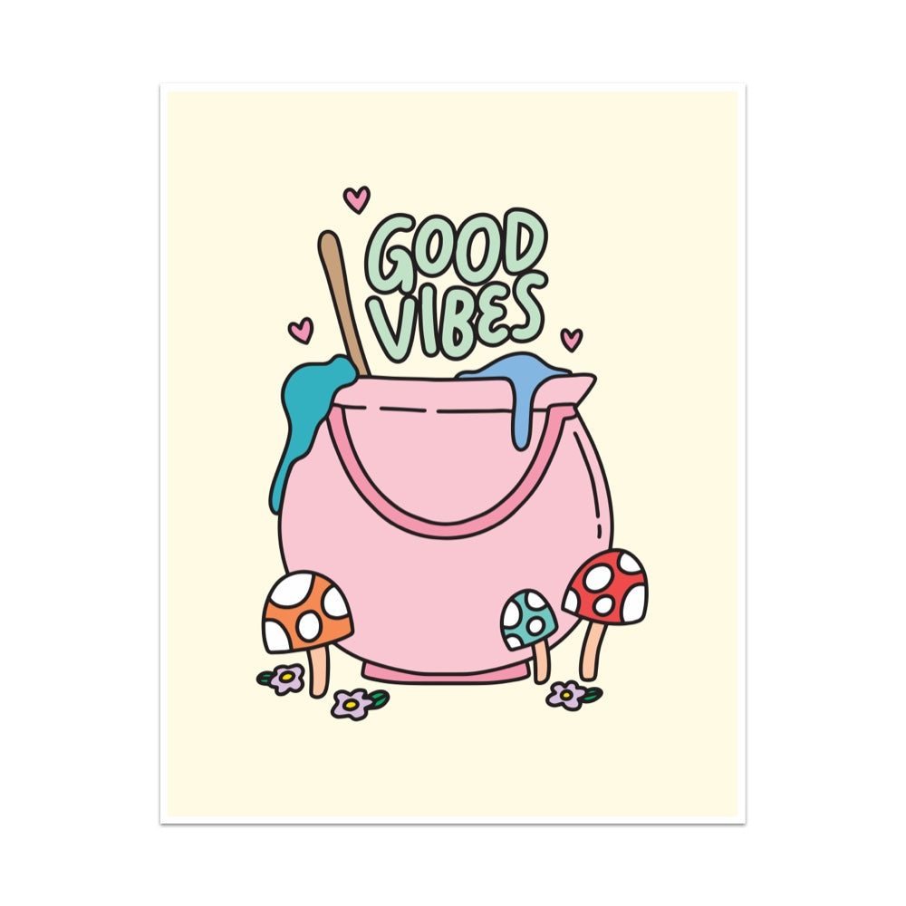 Good Vibes Unframed Art Print