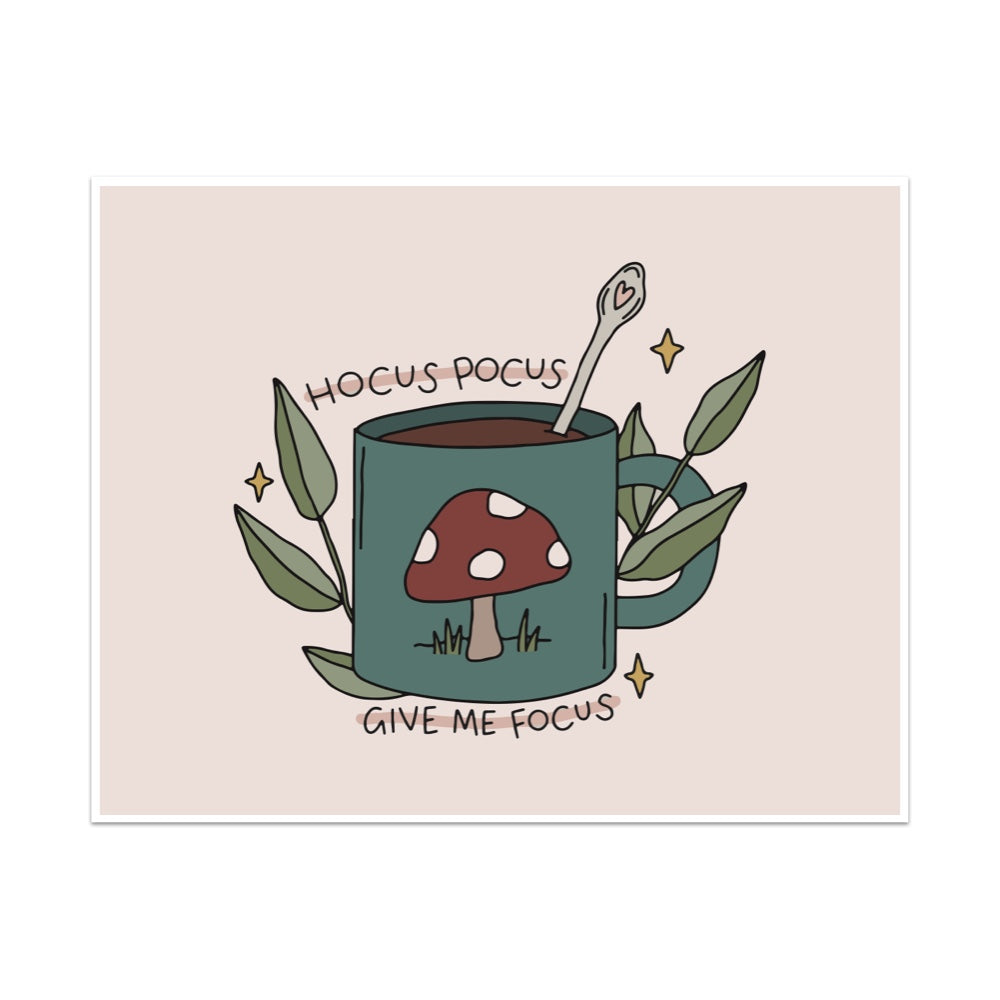 Hocus Pocus Give Me Focus Unframed Art Print