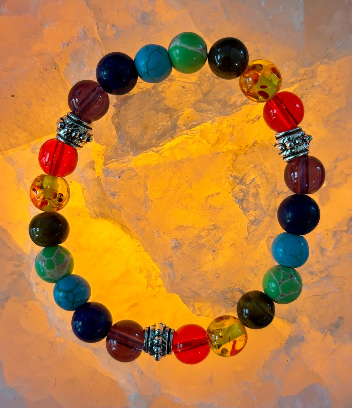 Chakra Reiki Healing Balance Bracelet for Small to Medium Wrists