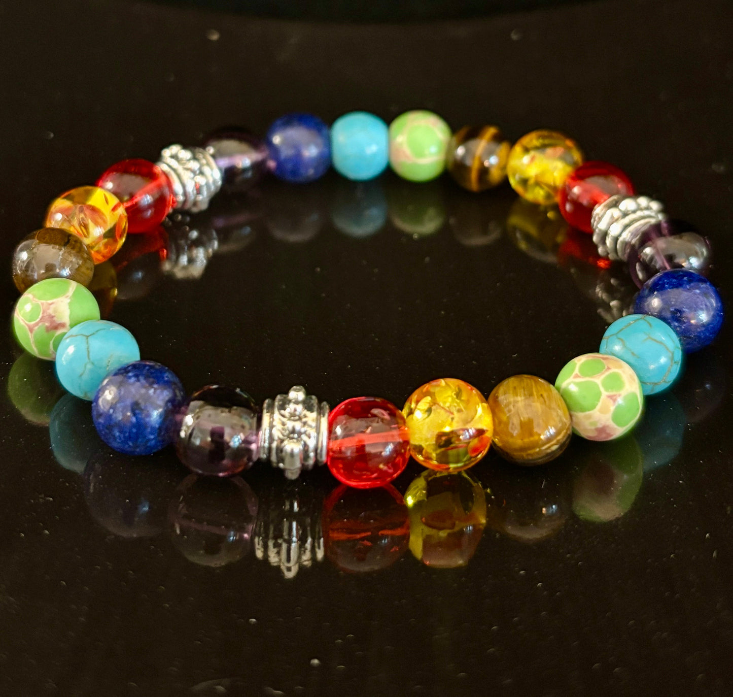 Chakra Reiki Healing Balance Bracelet for Small to Medium Wrists