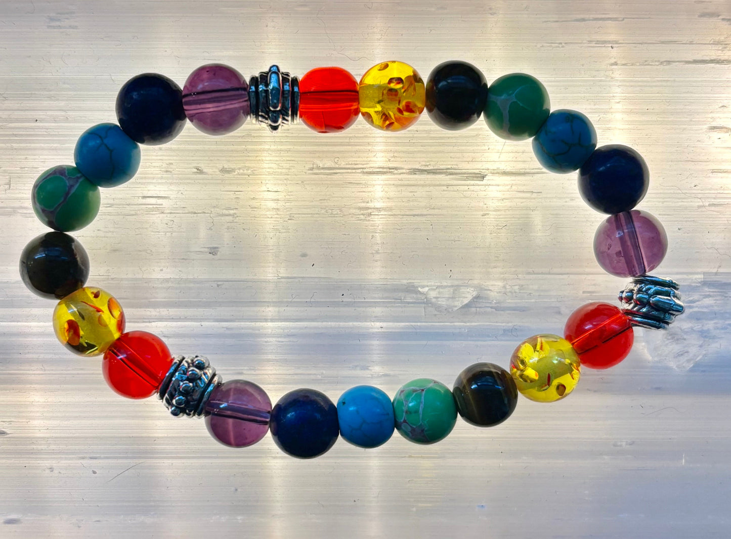 Chakra Reiki Healing Balance Bracelet for Small to Medium Wrists