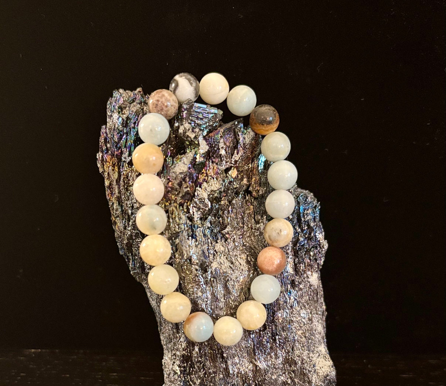 Nantasket Beach-Inspired Amazonite Bracelet – Calm, Coastal Energy in Every Bead