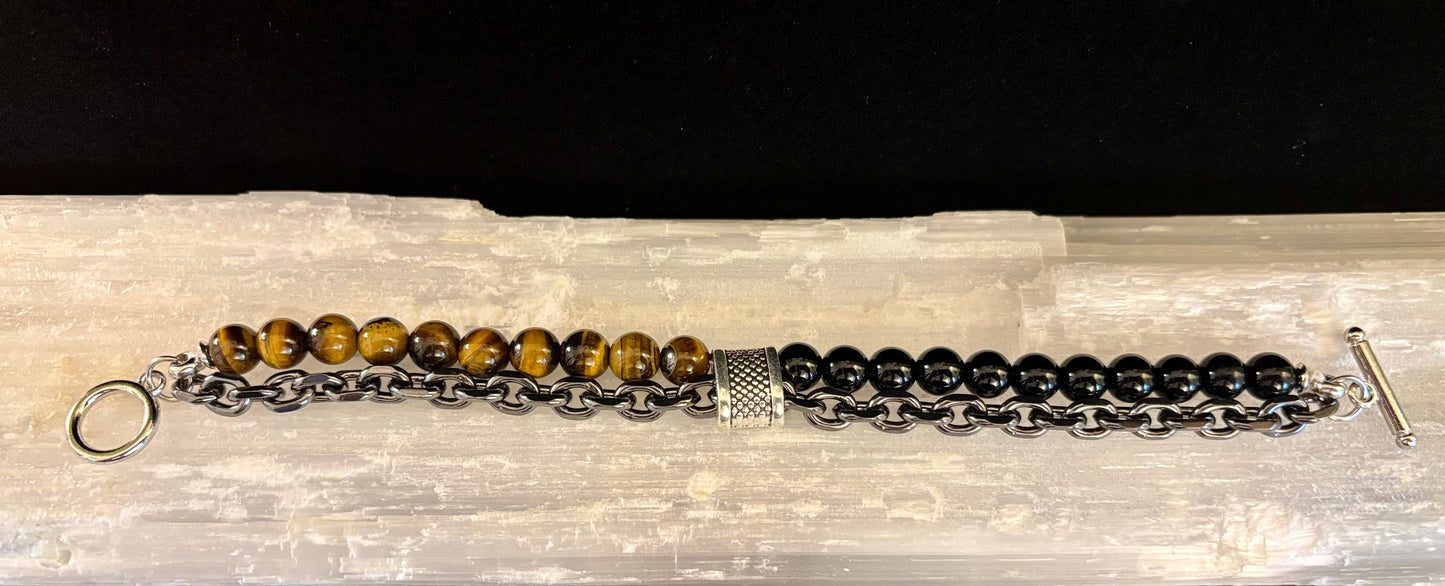 Bold & Balanced Geometric Beaded Bracelet – For Him, Them, or Anyone Fabulous