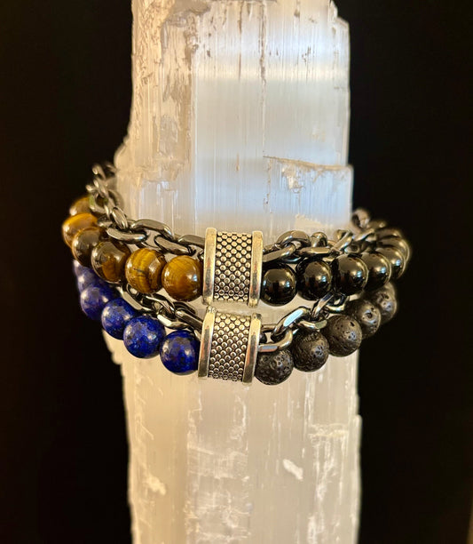 Bold & Balanced Geometric Beaded Bracelet – For Him, Them, or Anyone Fabulous