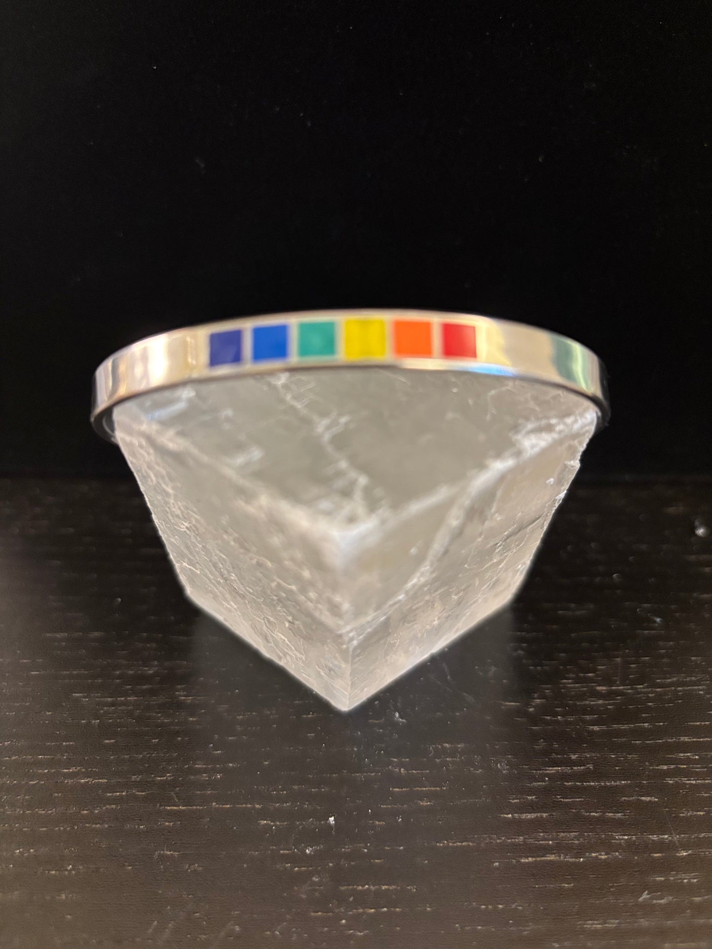 LGBTQ+ Pride Rainbow Cuff Bracelet – Stainless Steel Open Bangle