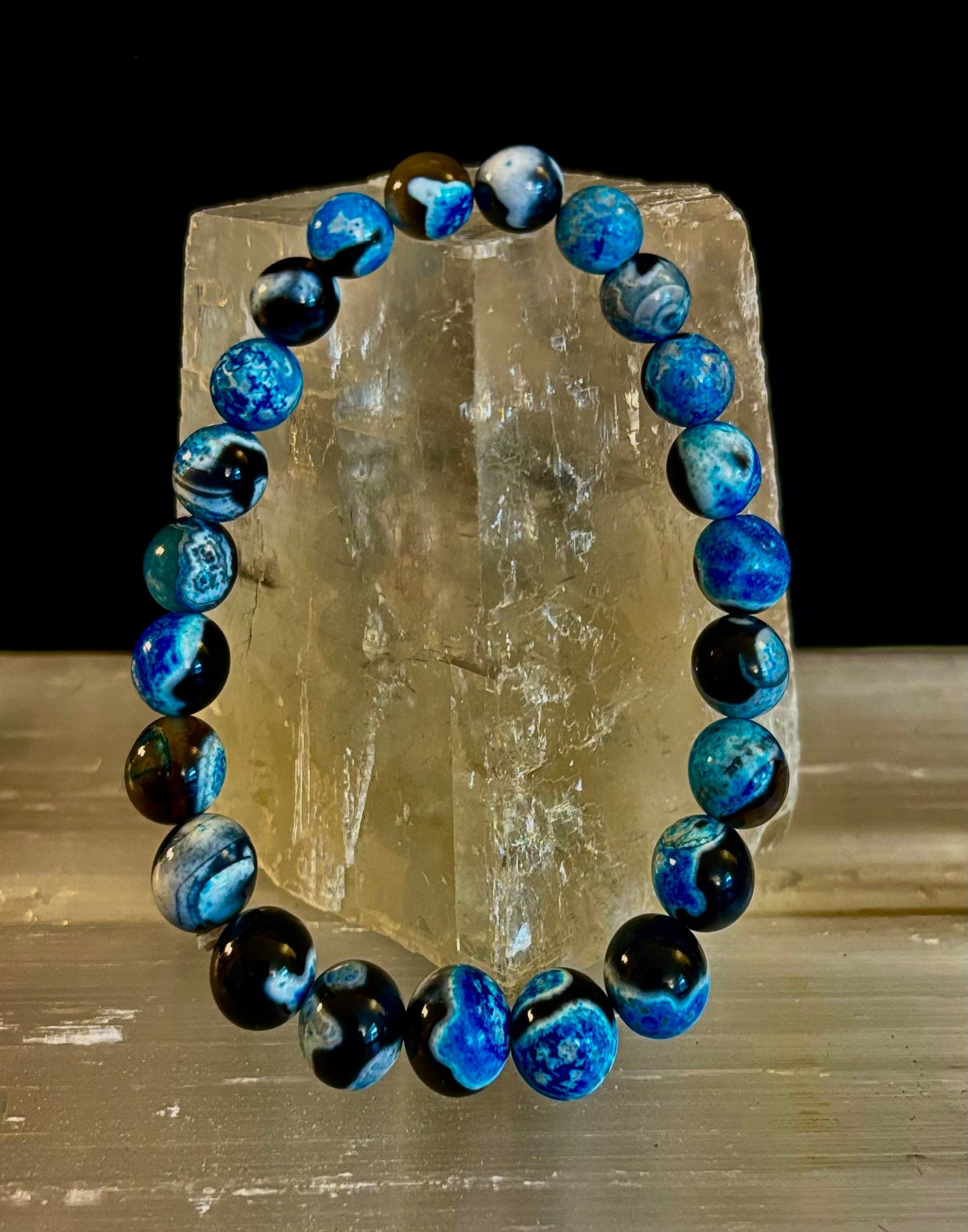 Memory Bracelet Natural Bluestone - Mental Clarity, Focus, Concentration