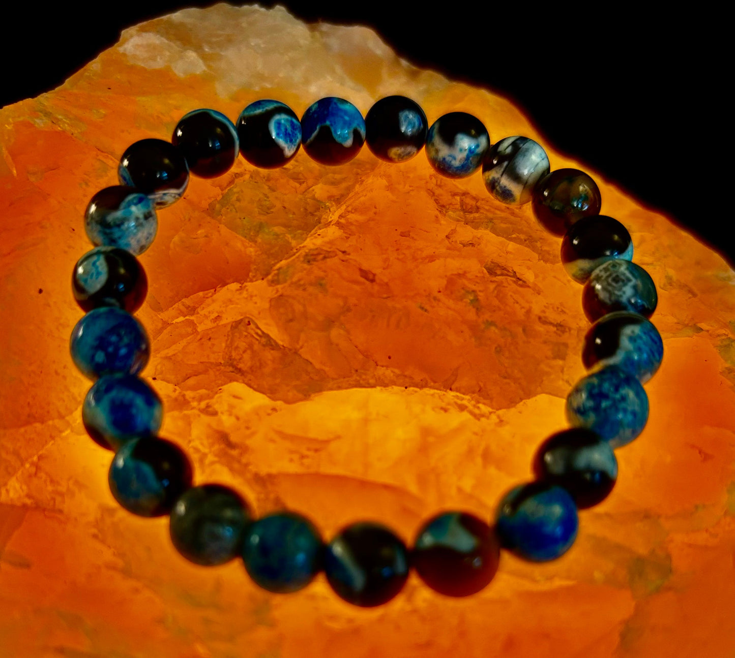 Memory Bracelet Natural Bluestone - Mental Clarity, Focus, Concentration