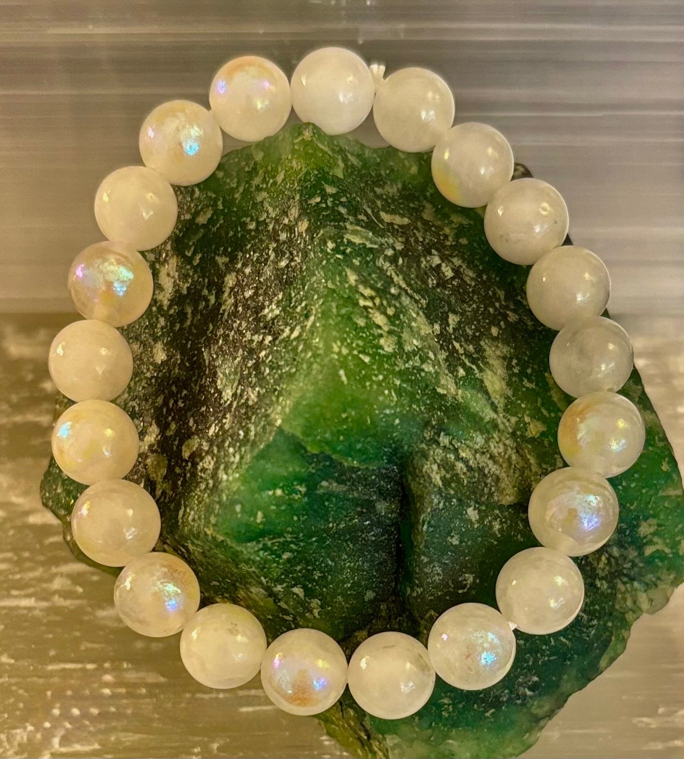 Moonstone Beaded Bracelet