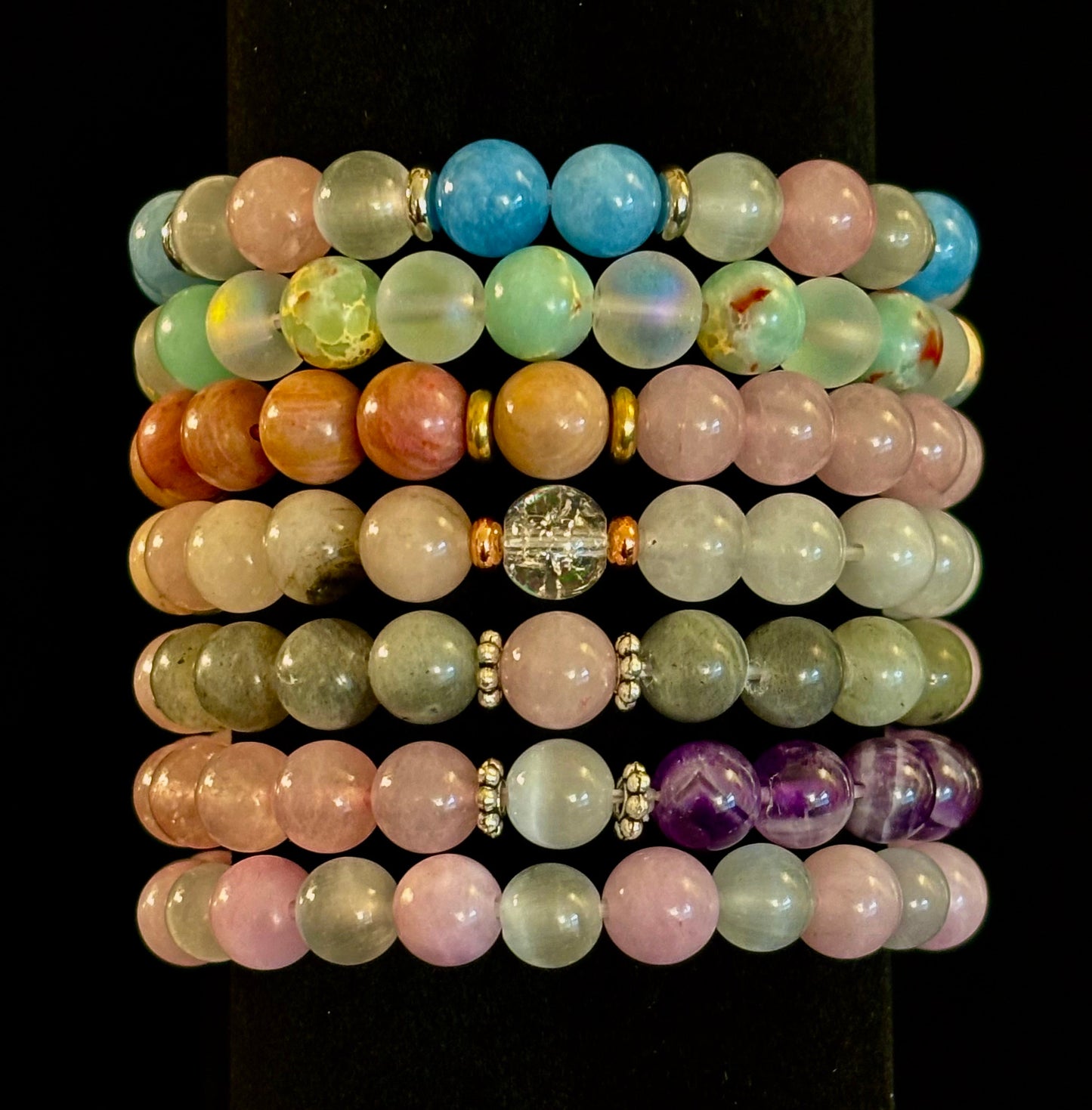 Vintage Boho Style Beaded Bracelet – Earthy Vibes, Ethereal Glow