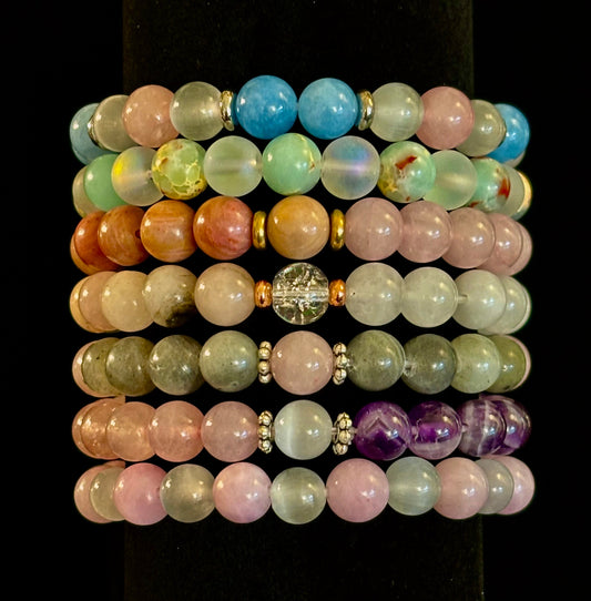 Vintage Boho Style Beaded Bracelet – Earthy Vibes, Ethereal Glow