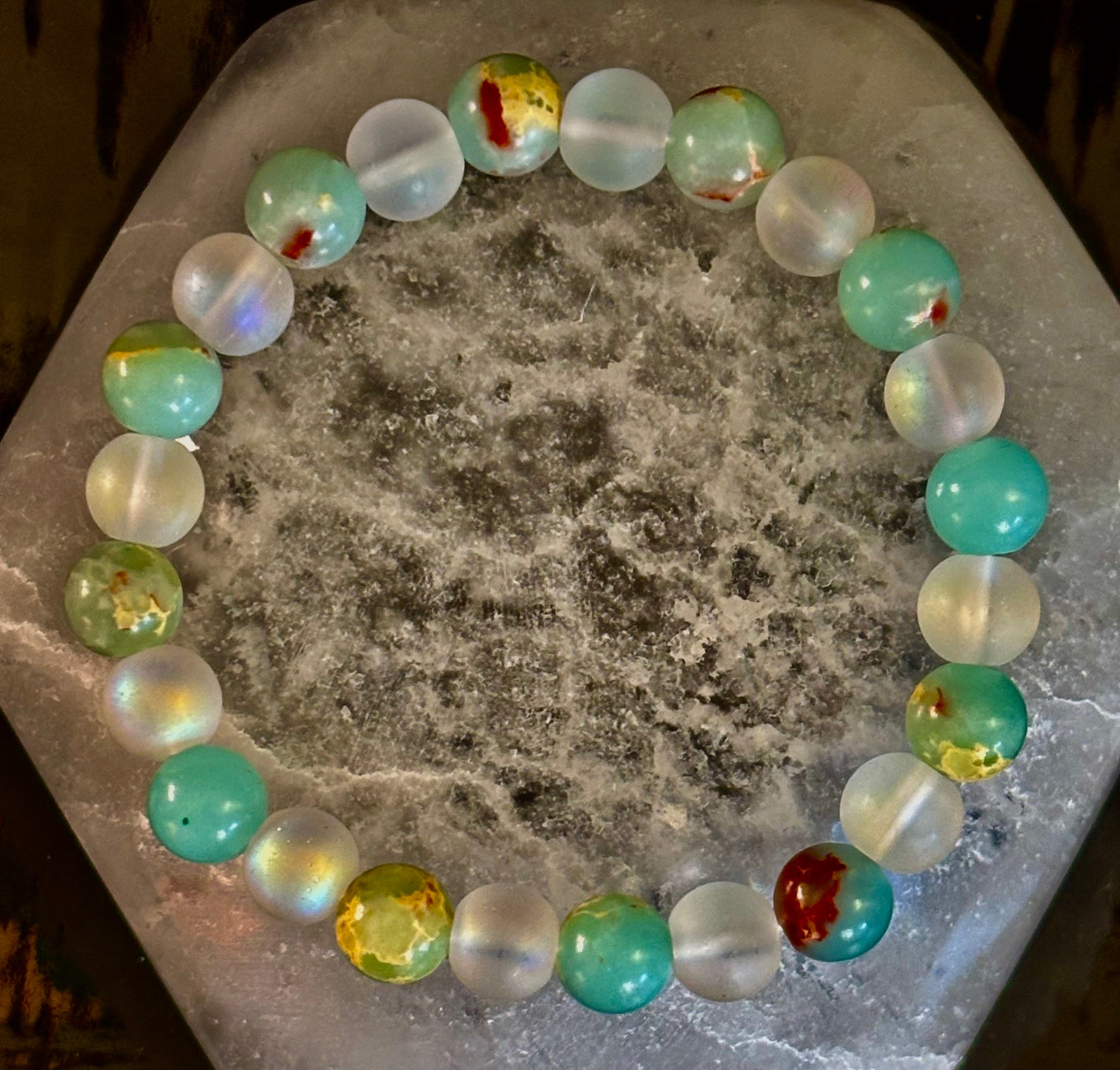 Vintage Boho Style Beaded Bracelet – Earthy Vibes, Ethereal Glow