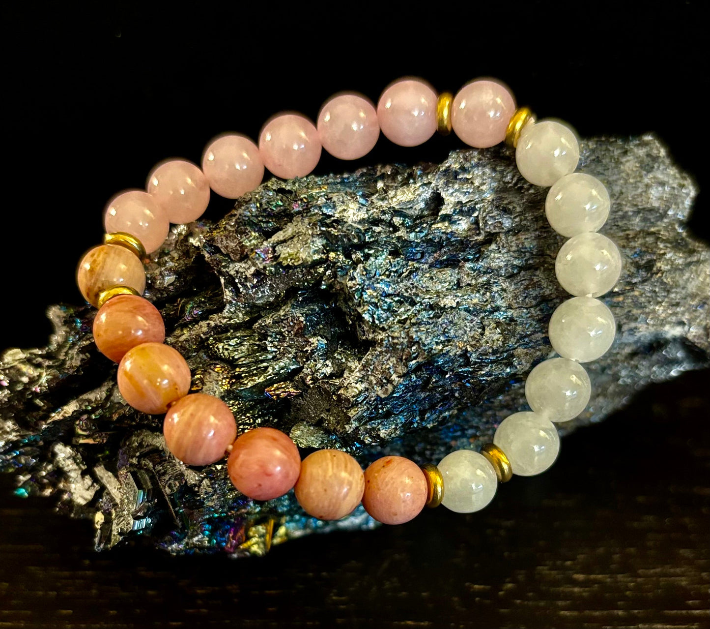 Vintage Boho Style Beaded Bracelet – Earthy Vibes, Ethereal Glow