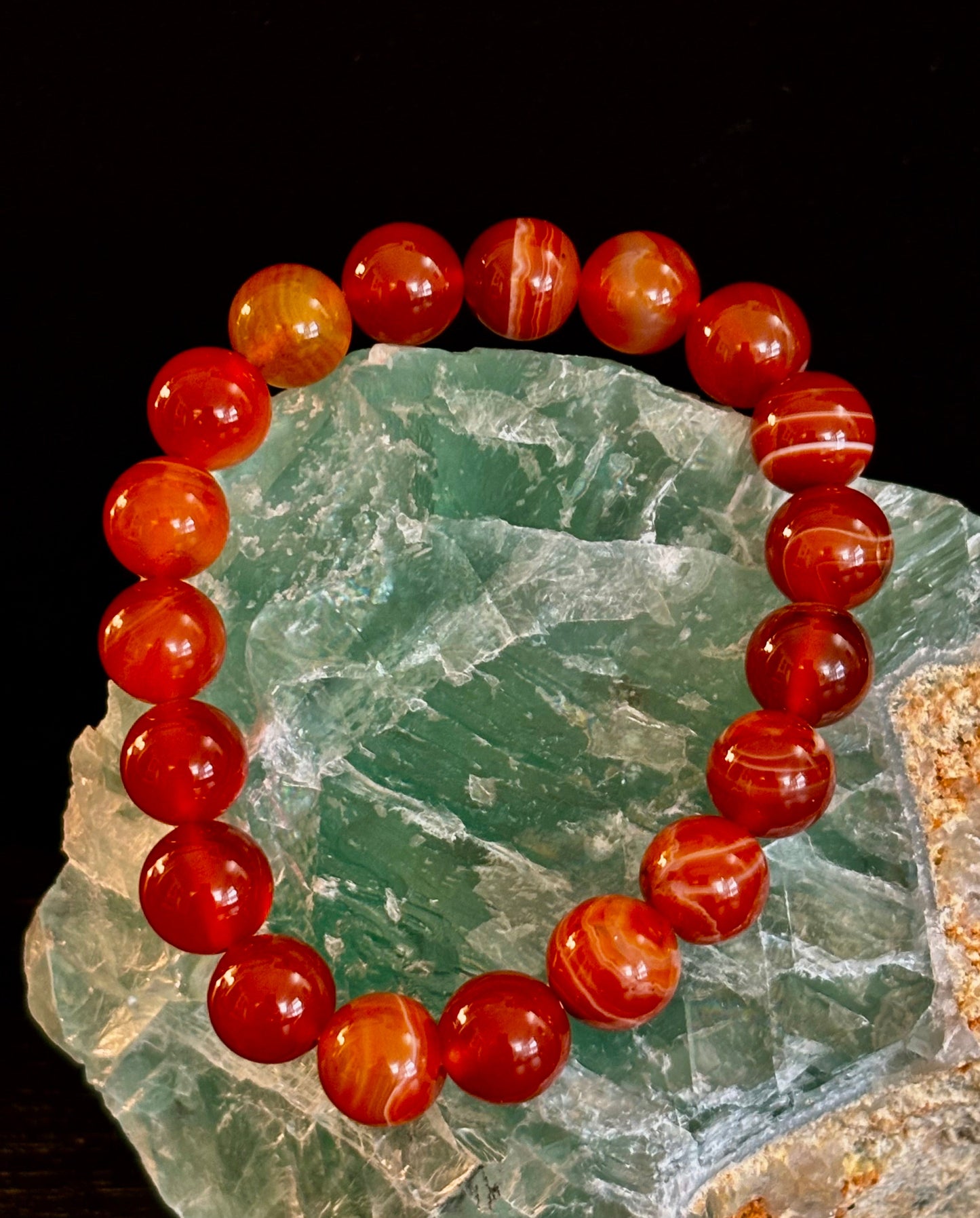 🔥 Carnelian Gemstone Bracelet – Ignite Confidence, Spark Creativity