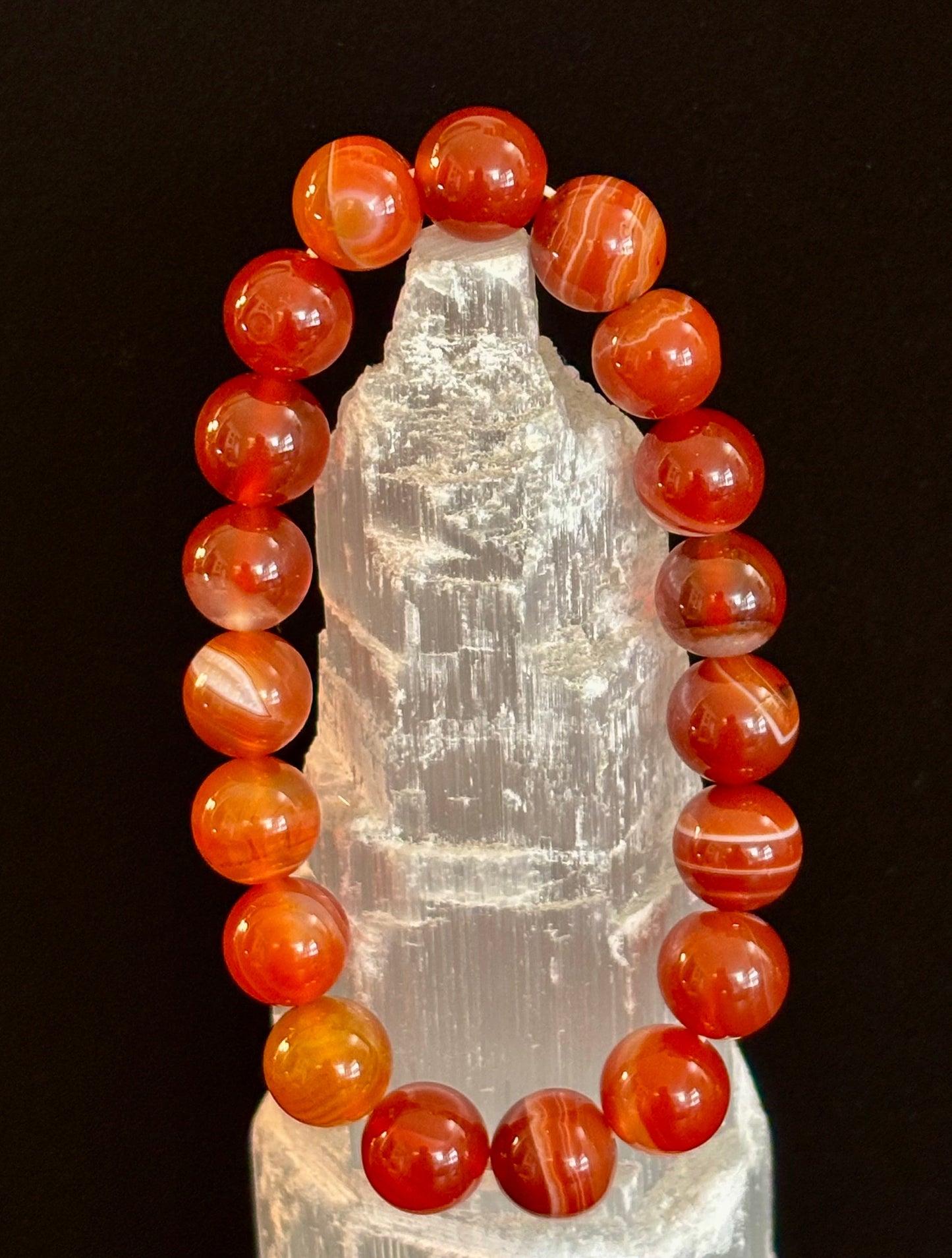 🔥 Carnelian Gemstone Bracelet – Ignite Confidence, Spark Creativity