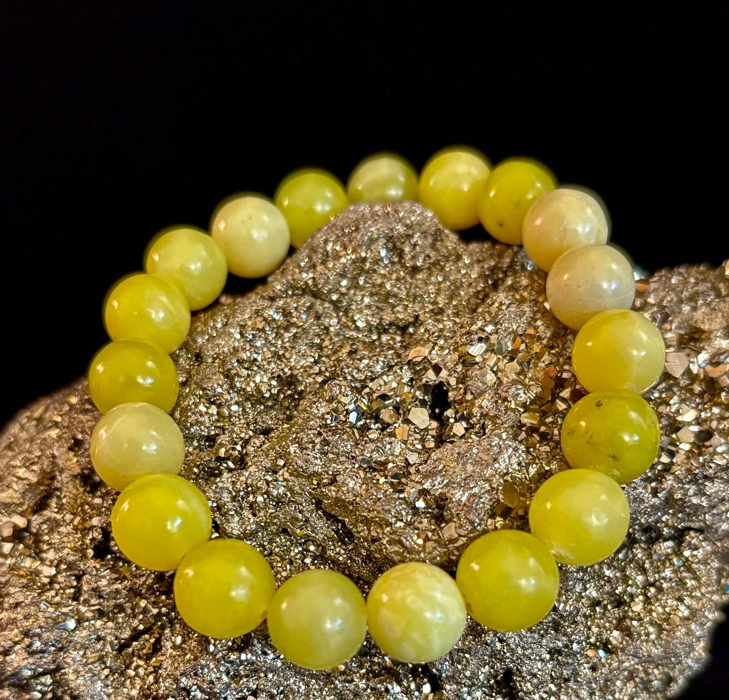 Lemon Jade Beaded Bracelet – Uplifting Energy & Vibrant Style (8mm and 10mm size beads)