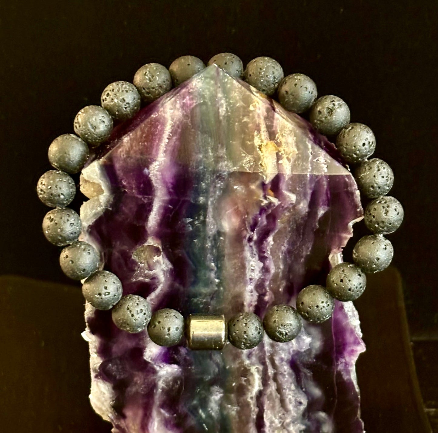 Men's Earth Energy Collection – 6 Choices - Natural Stone & Magnetic Bead Bracelets for Large Wrists