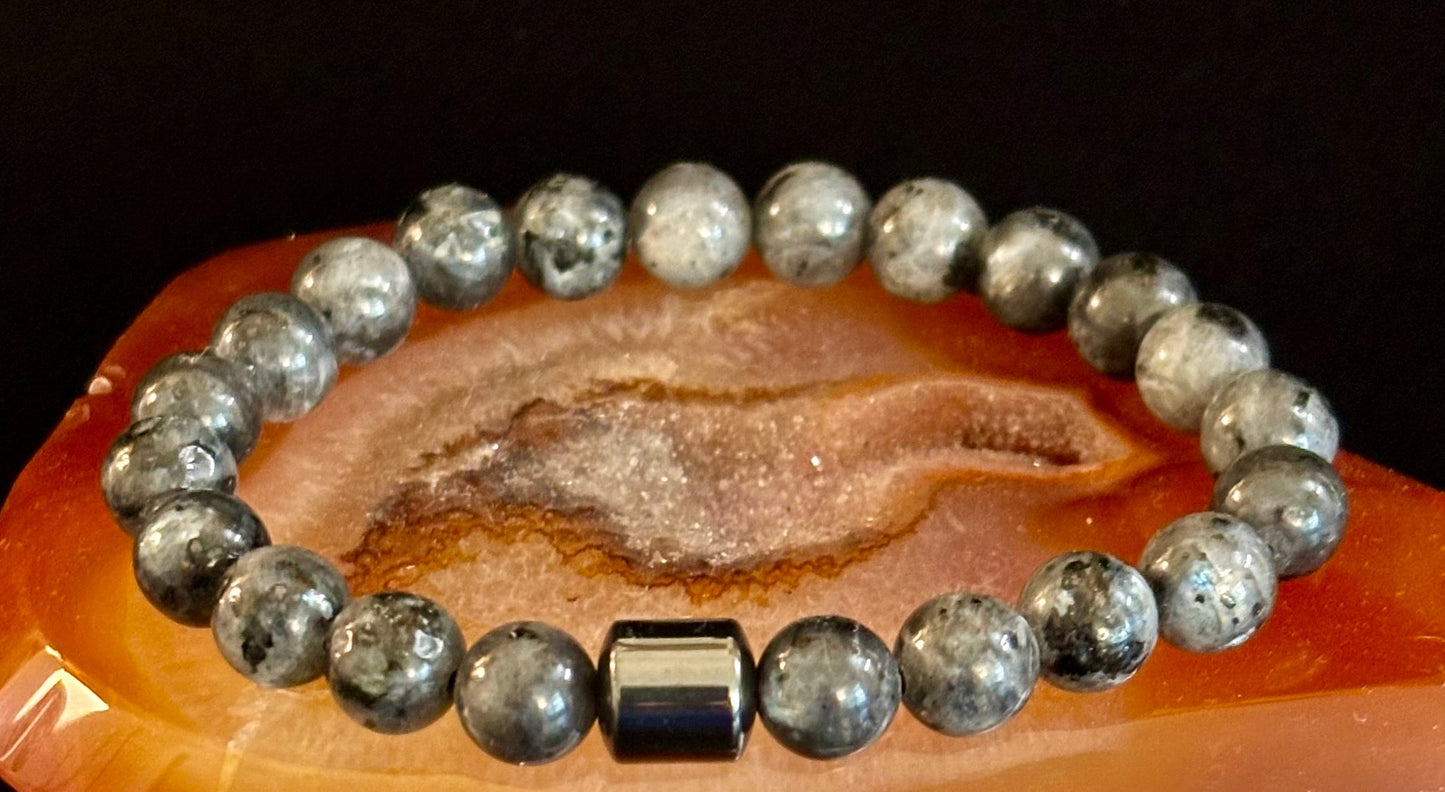 Men's Earth Energy Collection – 6 Choices - Natural Stone & Magnetic Bead Bracelets for Large Wrists