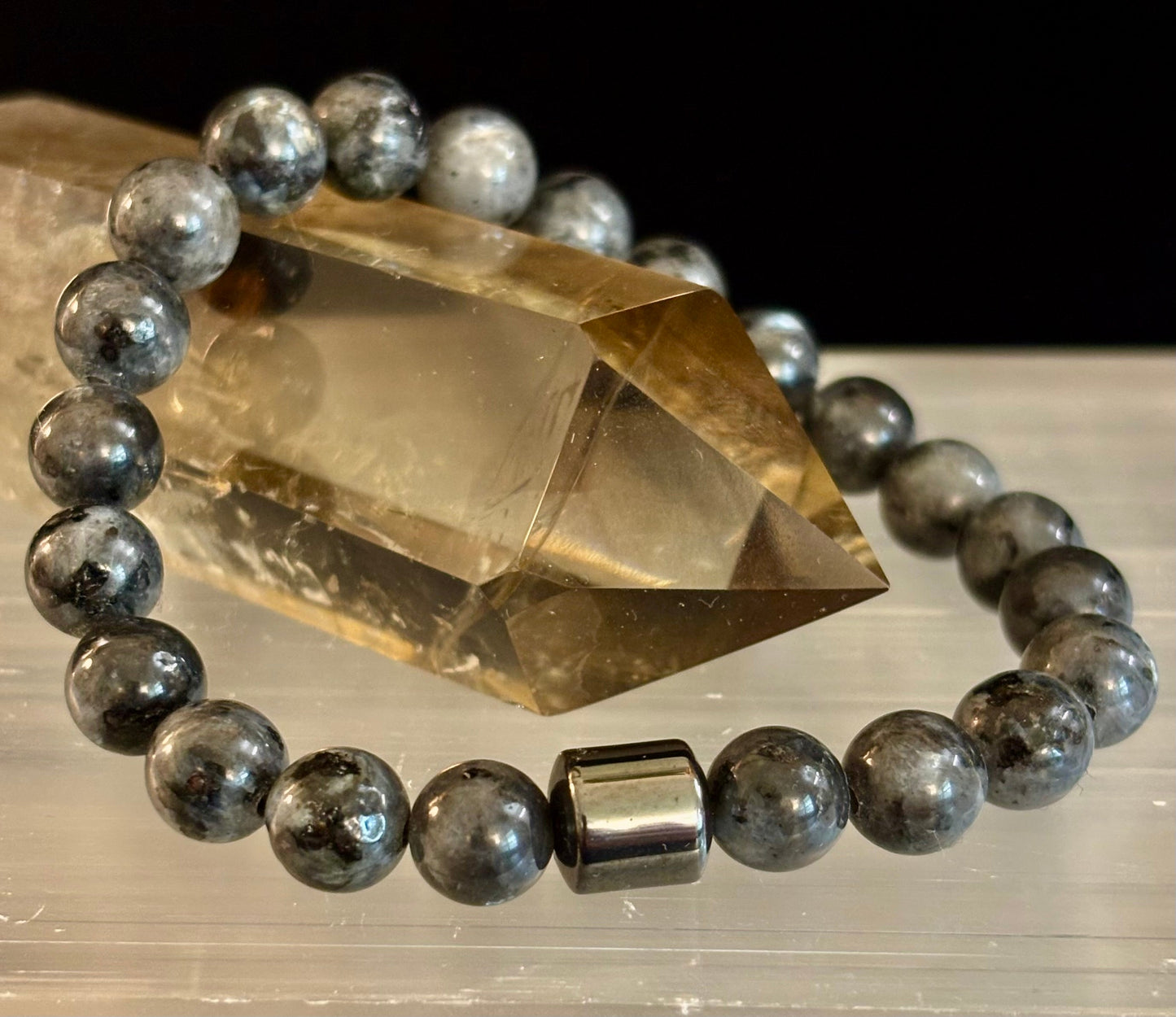 Men's Earth Energy Collection – 6 Choices - Natural Stone & Magnetic Bead Bracelets for Large Wrists