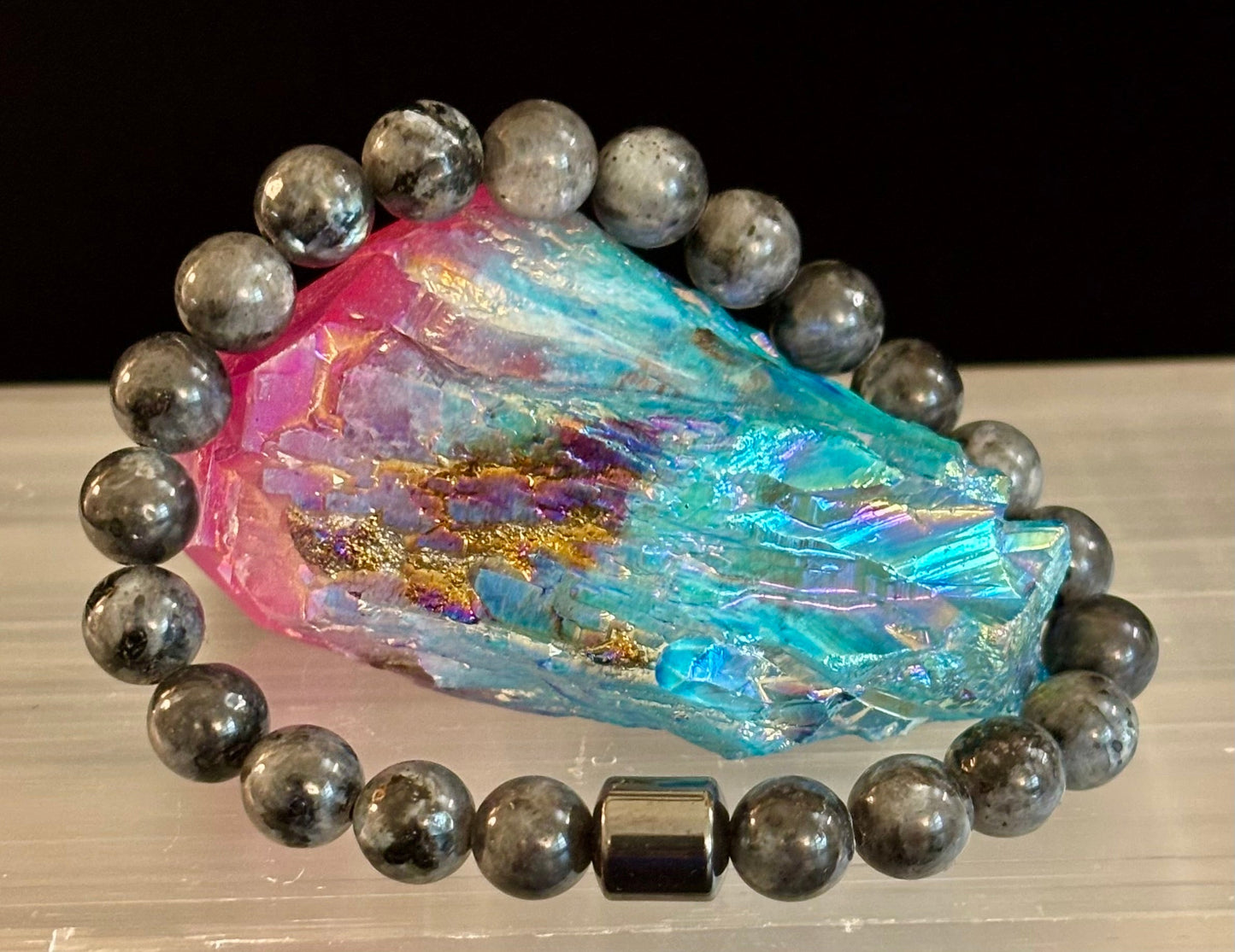 Men's Earth Energy Collection – 6 Choices - Natural Stone & Magnetic Bead Bracelets for Large Wrists